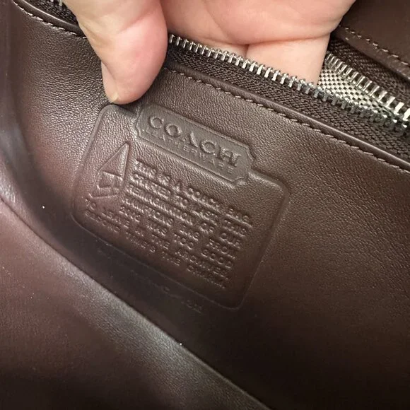 NWT! RARE! Coach CP132 Hamptons Bag In Maple/Silver Women's Shoulder Bag - Picture 8 of 9